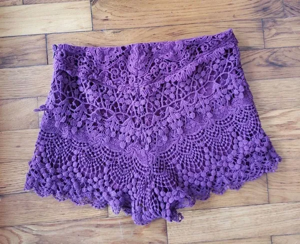Urban Outfitters Purple lace shorts - Image 3