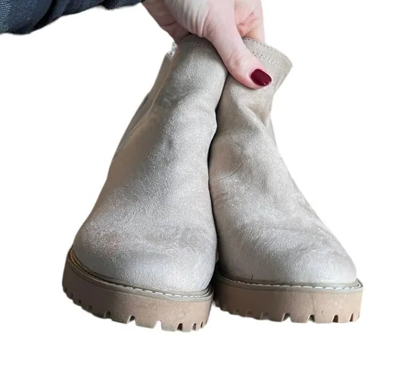 Universal Thread x Target - Taci Pull-On Ankle Boots Wedge Platform Taupe Sz 11 - Image 5