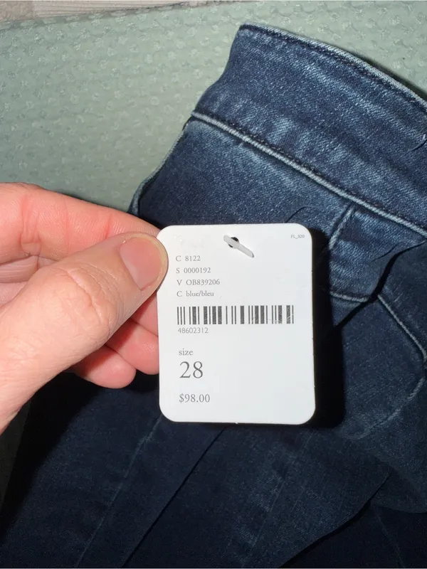 NWT We The Free CRVY Dark‎ Blue Women's Flared Jeans - Image 5