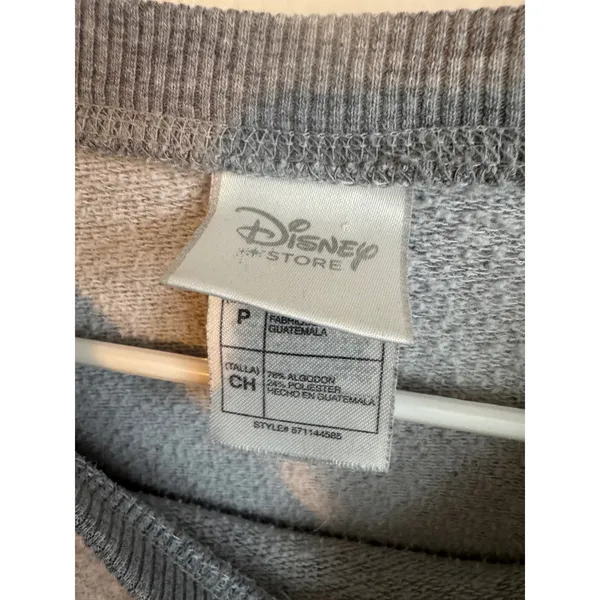 Vintage Disney Sweatshirt Mickey Mouse Gray Crewneck Pullover Size Small - Image 3