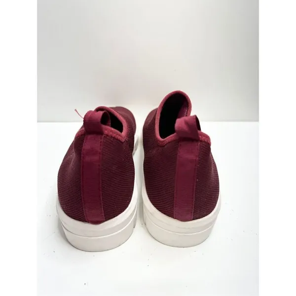 Blondo Sneaker Womens Size 8 Burgundy‎ Red Knit Pull On Waterproof Shoes - Image 8