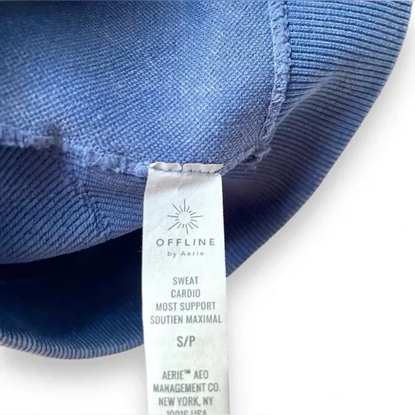 Aerie Offline Blue Sweat Most Support Cardio Sports Bra - Image 3