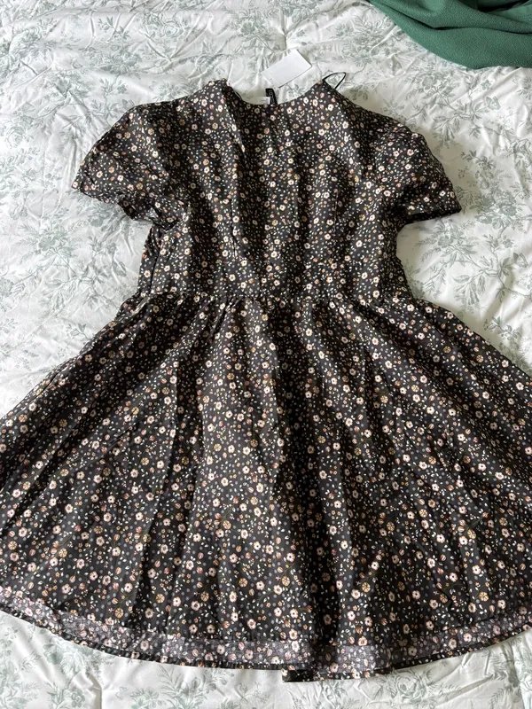 H&M Black Floral Dress - Image 2