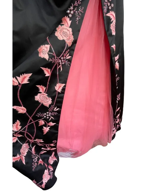 Tiffany Designs Strapless Floral Dress Size 12 Prom Formal Vintage Y2K - Image 5