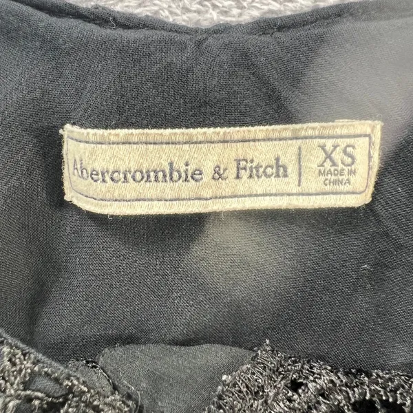 Abercrombie & Fitch‎ Lace Mini Dress XS Black Sleeveless High Neck Boho Gothic - Image 5
