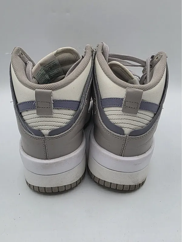 Womens NIKE DUNK HIGH UP SAIL IRON White PURPLE GREY Size 8 grunge Streetwear - Image 3
