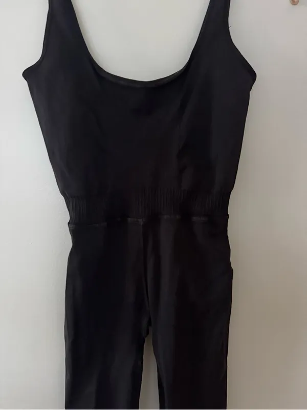 Free People Movement Good Karma Onesie Washed Black - Image 7