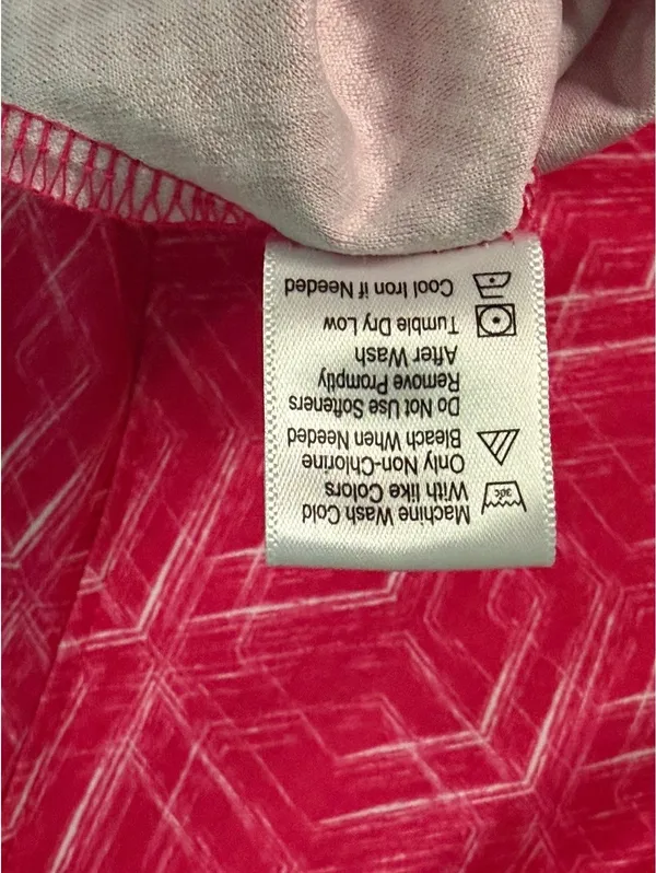 Pebble Beach Women's Pink Geometric Pattern Half - Image 4