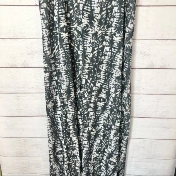 Zara Black & White Printed Trapeze‎ Sleeveless Maxi Dress S - Image 8
