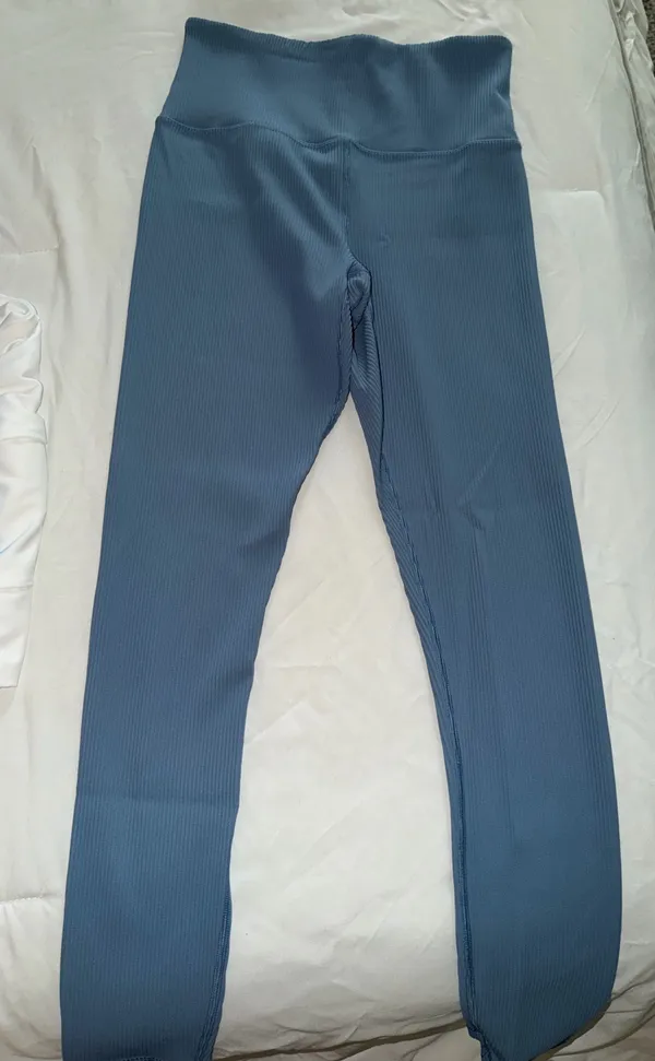 Athleta elation rib tight blue leggings - Image 3