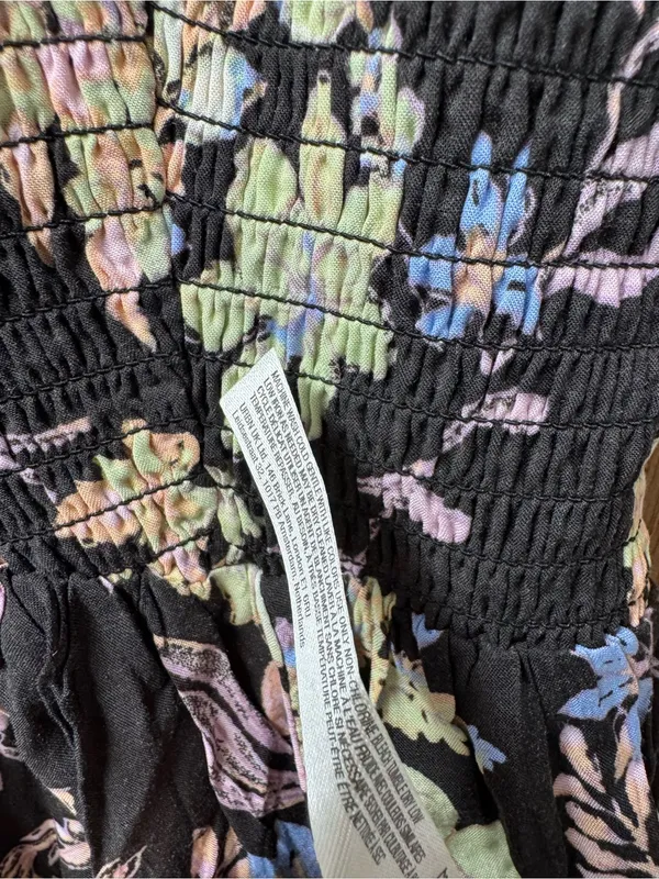 Free People Intimately FP Heat Wave Printed Maxi Dress Midnight Combo Small - Image 6