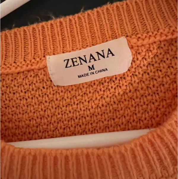 Zenana Orange Sweater Medium   - Image 4