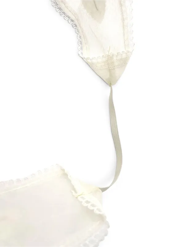 Vintage 1950s 1960s Auerbach’s Floral Headband Hat Ivory White Flowers - Image 9