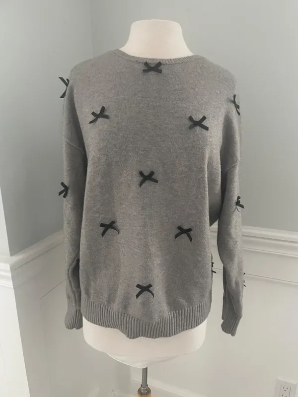 NEW EDIKTED SATIN BOW OVERSIZE SWEATER XL! - Image 6