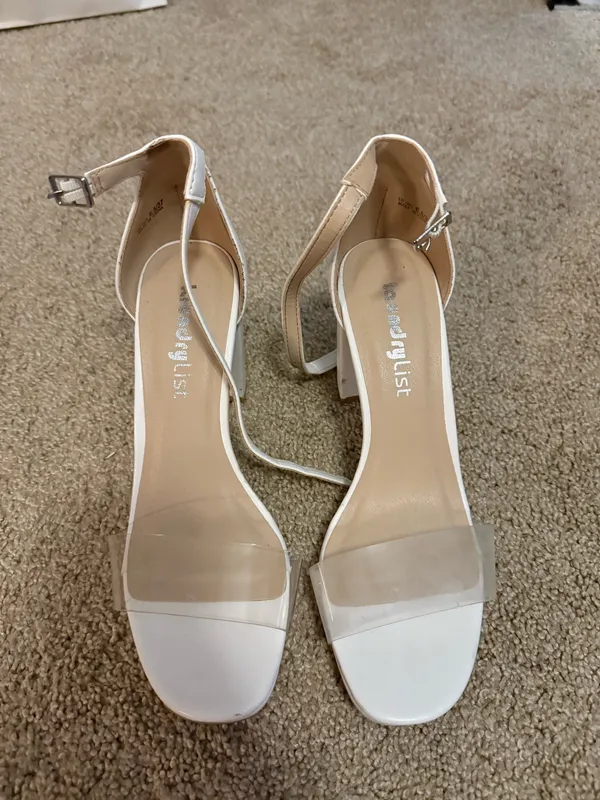 White heels Size 6.5 - Image 2