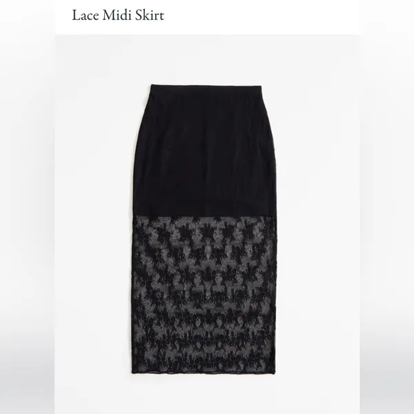 NWT Abercrombie Lace Midi Skirt - Image 3