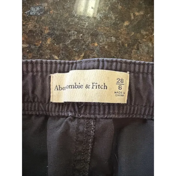 Abercrombie & Fitch Navy Cargo Pants Sz 6 Y2K Vibes Womens - Image 3