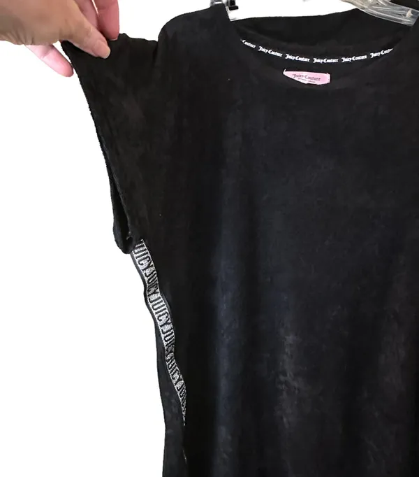 Juicy Couture Black Terry Pajama Set - Image 2