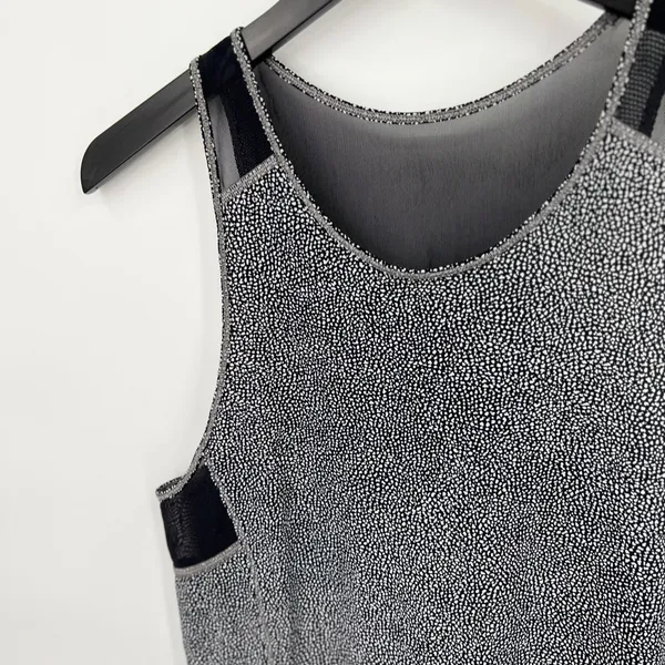 Lululemon Sculpt Tank II Chakra Print Alpine White Black / Black Size 6 - Image 8