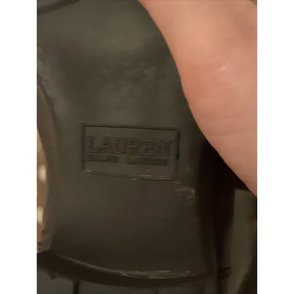Lauren Ralph Lauren Sagira Tall Riding Boots Dark Brown Burnished Calf 7 - Image 6