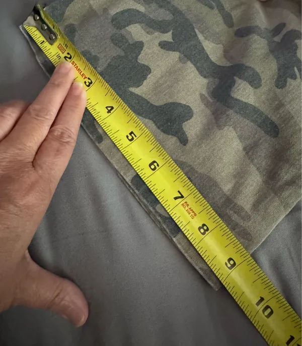 Duplex Y2k / 90s Style Olive Camouflage Bootcut Flare Jeans. Size 8 Petite - Image 14