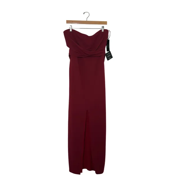 Lulus XL Own Night Berry Pink‎ Strapless Maxi Modern Evening Dress Sophisticated - Image 5