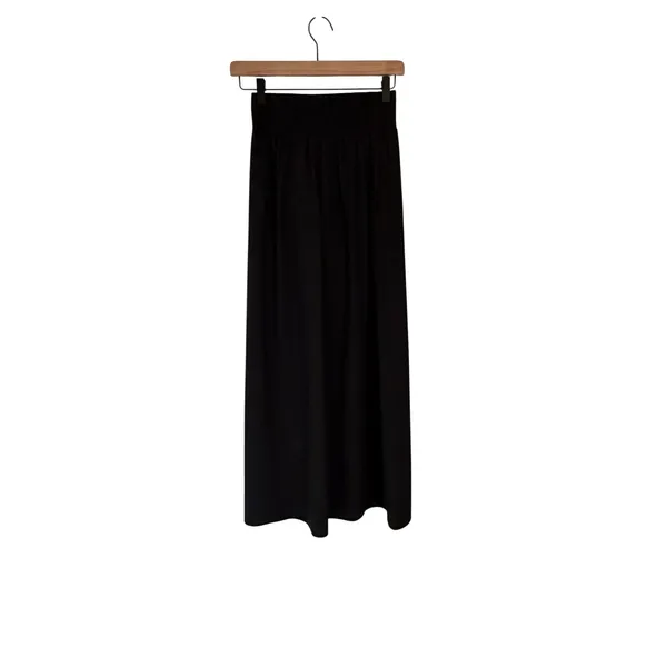 Halara Breezeful High Waisted Smocked Skort Maxi Skirt Black Size XS NWT - Image 2