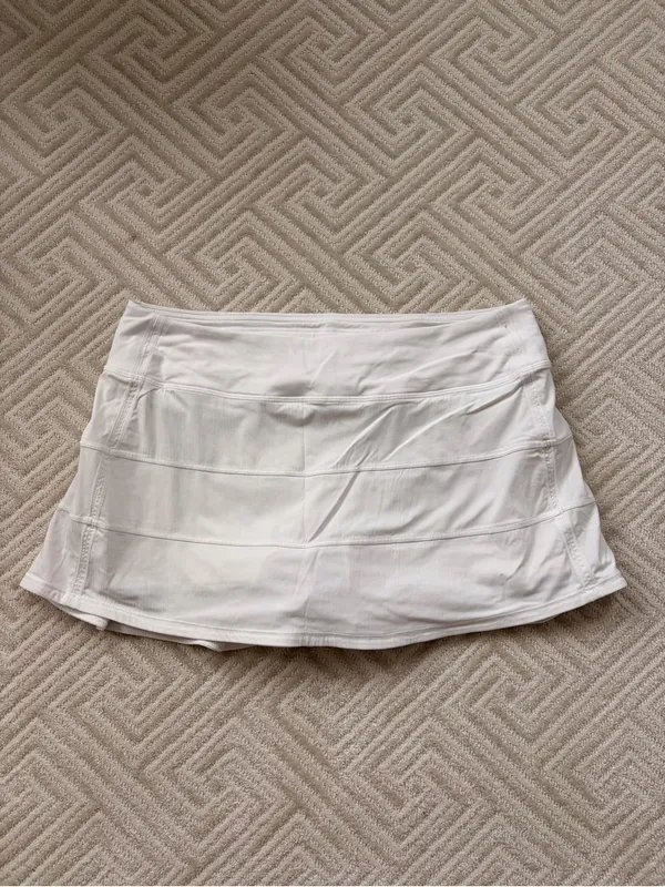 Lululemon Pace Rival Skirt White - Image 5