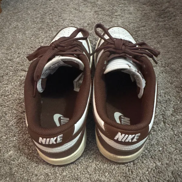 Nike Dunk Low Women’s Sneakers Brown and White - Image 4