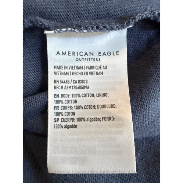 American Eagle Navy Blue Ruffle Skort Womens Large Cotton Jersey Mini Skirt‎ L - Image 3