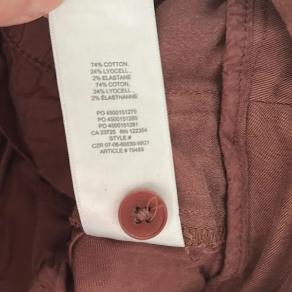 Aritzia Wilfred Wide Leg Brown Trousers Size 6 A23 - Image 11