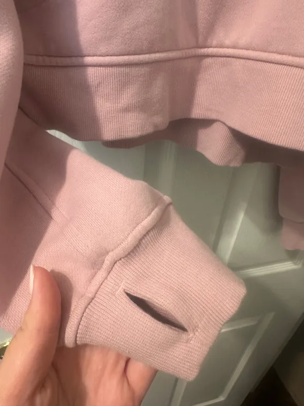 Pink Lululemon Scuba Hoodie Cropped - Image 5