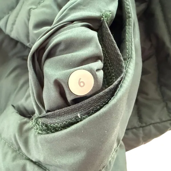 Lululemon Fluffin Awesome Vest Fuel Green Size 6 Goose Down Puffer Ski Outdoors - Image 5