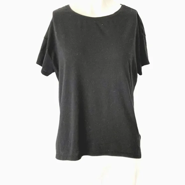 Athleta Top‎ Black plain Tee Shirt Short Sleeve XS - Image 2