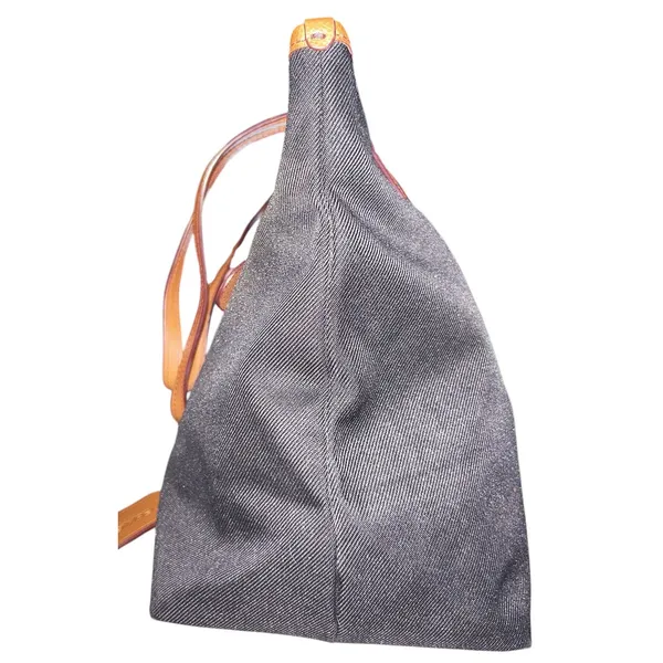 Coach Black and Tan Canvas Tote - Image 2