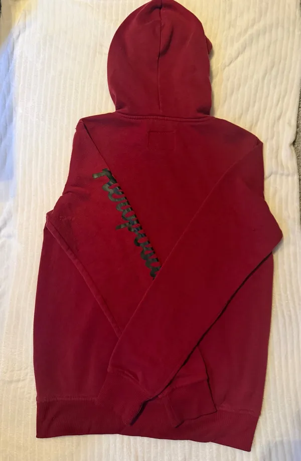 Aeropostale New York Aero 87 Burgundy Hoodie Size S - Image 3