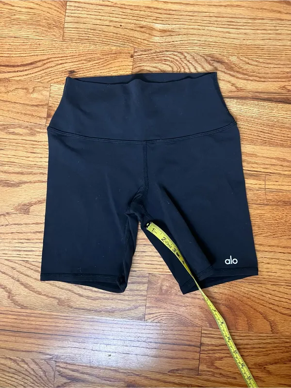 ALO Yoga Black High-Rise Bike Shorts - Image 3