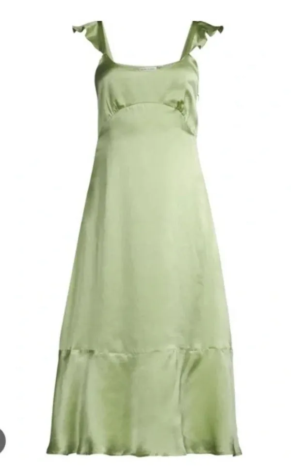 Roller Rabbit Sage Silk Dress - Image 2
