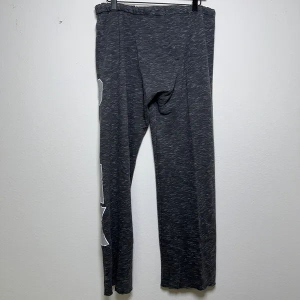 PINK Victoria's Secret y2k Women Cotton Sweatpants Small Gray Wide‎ Leg Baggy - Image 8
