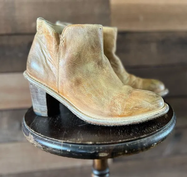 Bed Stu Distressed Leather Ankle Boots – Handmade in Mexico – Size 8 - Image 2