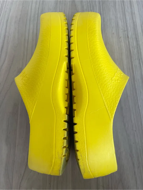 Birkenstock Yellow Slip-On EVA Clogs - Image 7