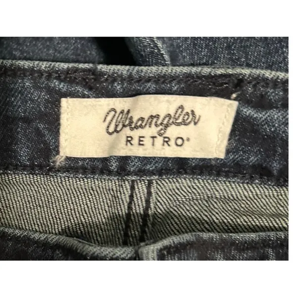 Wrangler Retro Women's Mae Mid-Rise Boot Cut Jeans Decorative Pockets Size 32x34 - Image 6