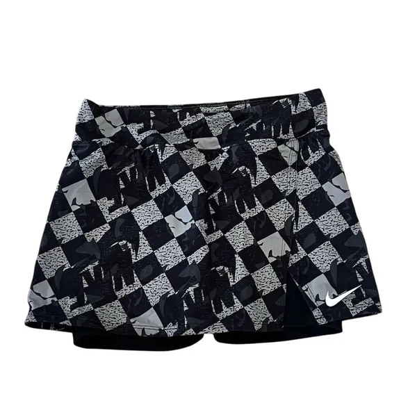 Nike Women's Dri-FIT Tennis Skort Black/White XS Athletic Activewear - Image 4