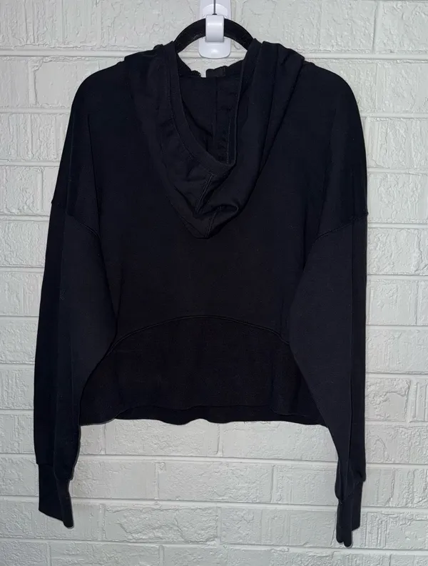 NWT JOYLAB M women’s French Terry 1/2 Zip Hooded Pullover Sweatshirt Sz M✨ - Image 6