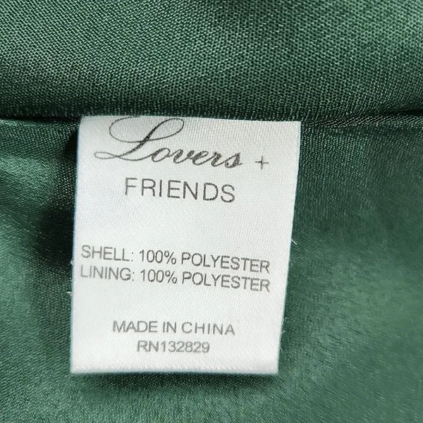 Lovers + Friends Ivy Dress Fit and Flare‎ Long Sleeve Green Small - Image 7