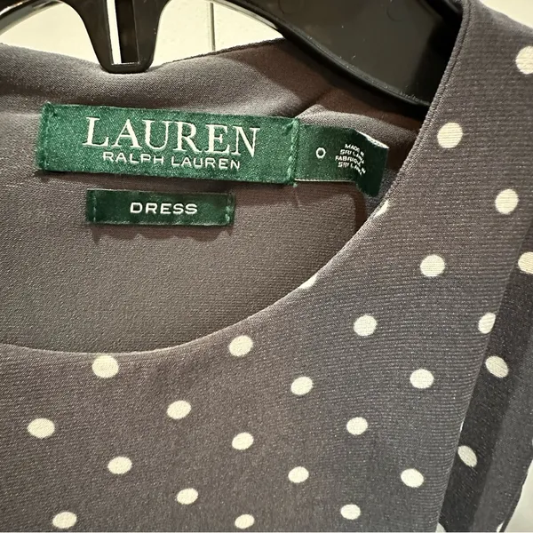Lauren Ralph Lauren Jumpsuit Womens Gray White Polka Dot Wide Leg Sleeveless 0 - Image 5