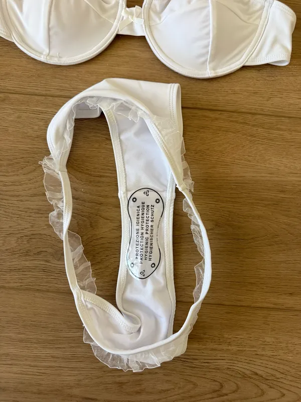 White Bikini Shein Set - Image 2