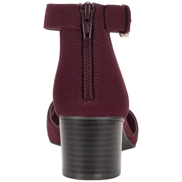 Style & Co. Two Piece Stacked Heel Dress Pumps Berry Microsuede Purple 8.5M - Image 10