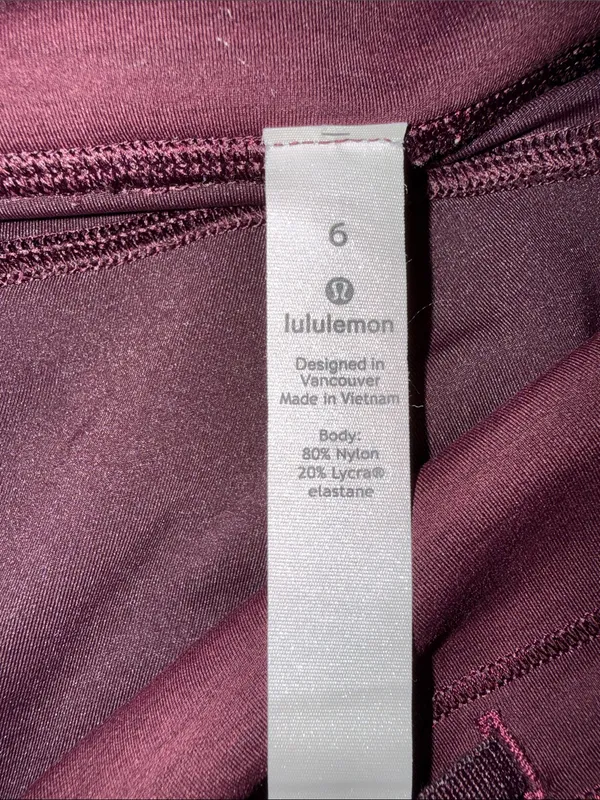 lululemon athletica women’s and Deep Burgundy Leggings - Image 6