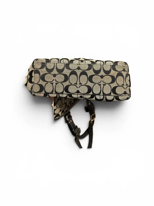 Coach 2008 EUC Signature Canvas Tote in Khaki/Black - Image 6